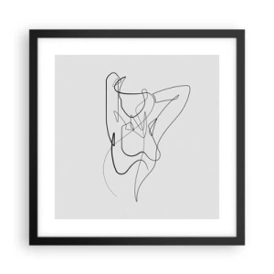 Poster in cornice nera - Davvero, come sei... - 40x40 cm