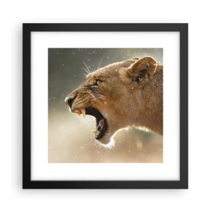 Poster in cornice nera - Prova a non ascoltare - 30x30 cm