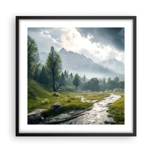 Poster in cornice nera - Andata e ritorno - 50x50 cm