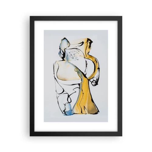 Poster in cornice nera - Astrazione di vetro - 30x40 cm