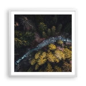 Poster in cornice bianca - Sempre più veloce - 60x60 cm