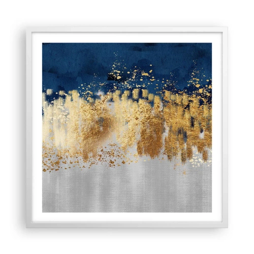 Poster in cornice bianca - Composizione moderna con bagliore - 60x60 cm
