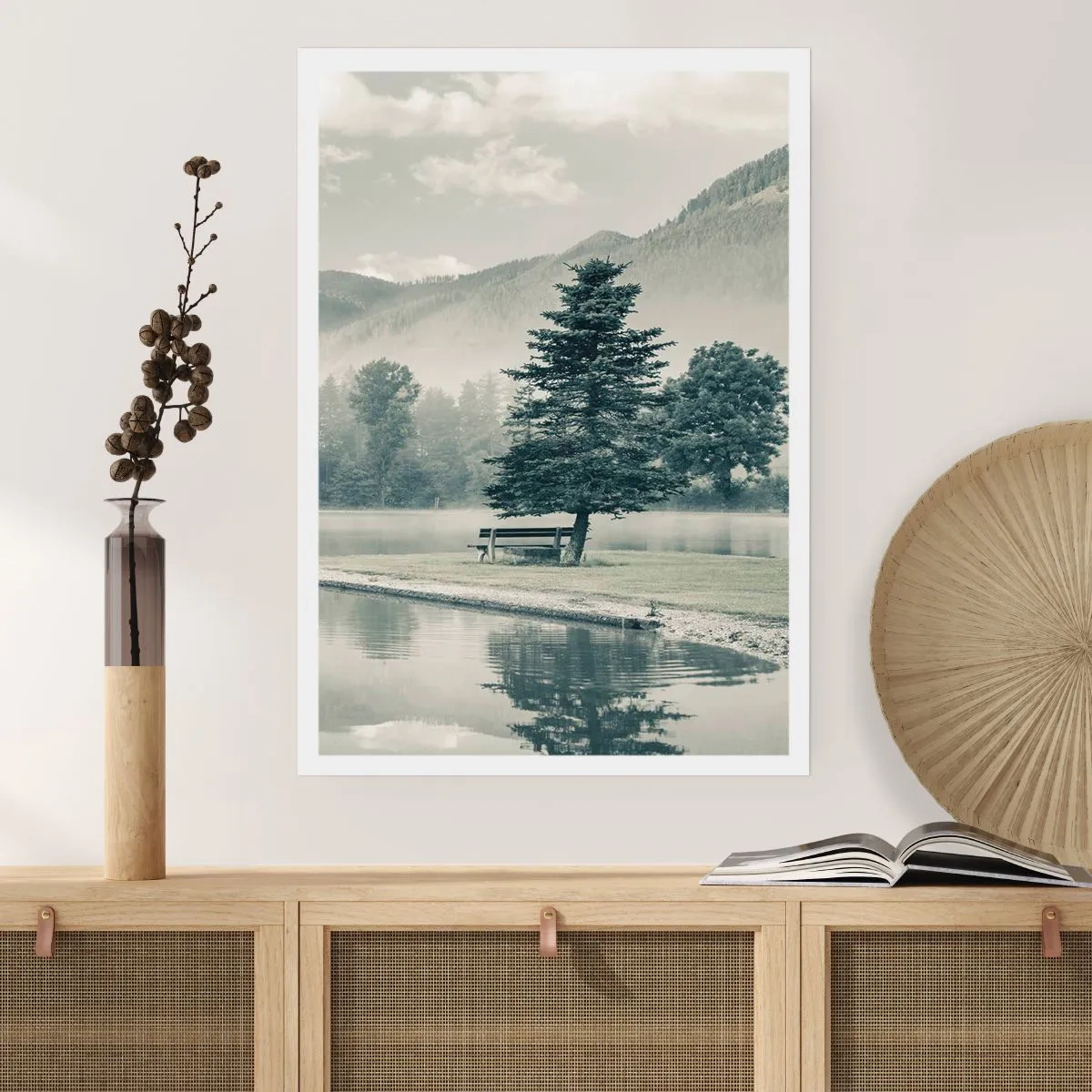 Poster - Il lago dorme ancora - 70x100 cm