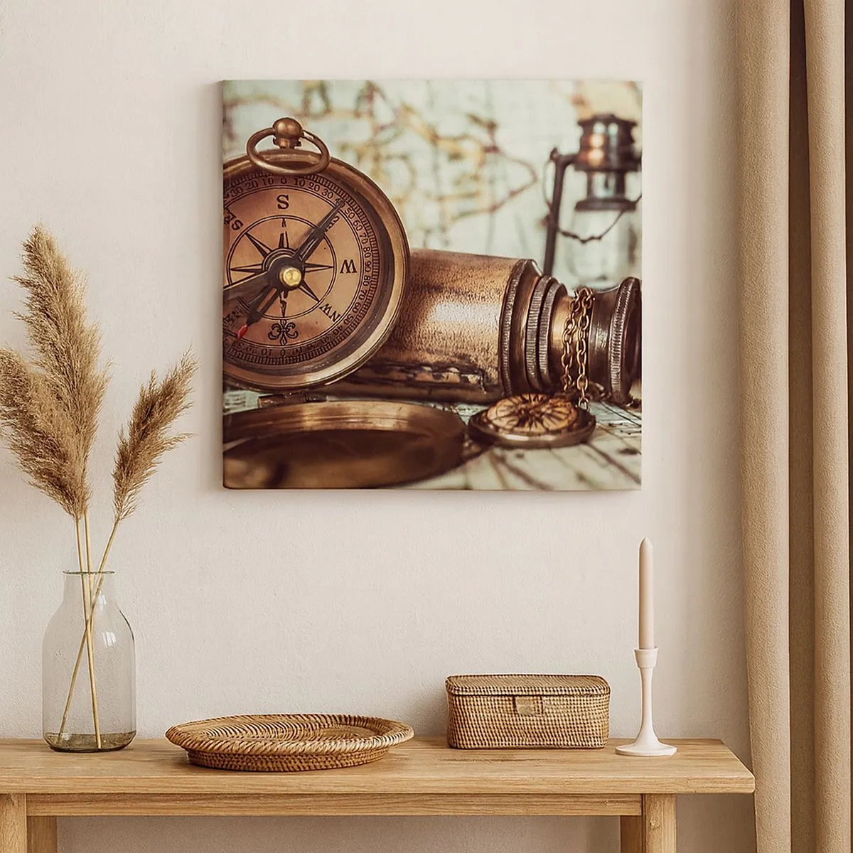 Quadro su tela - Stampe su Tela - Ti aspetta l'avventura dei pirati dei Caraibi - 30x30 cm