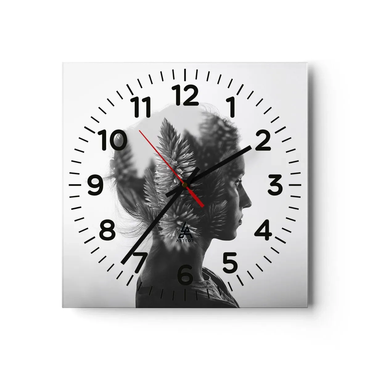 Orologio da parete - Orologio in Vetro - La signora della pineta - 30x30 cm