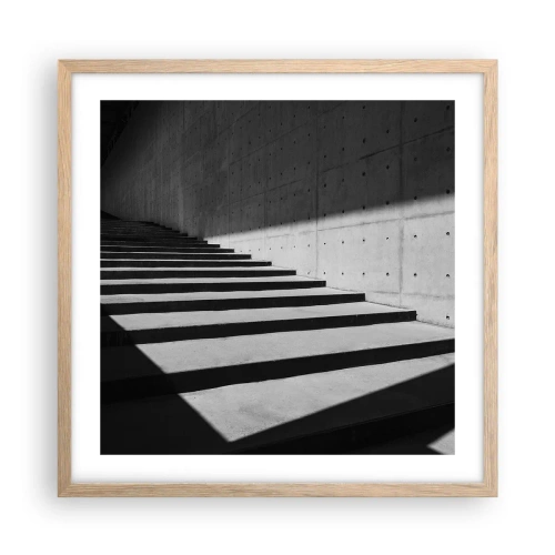 Poster in cornice rovere chiaro - La bellezza severa del modernismo - 50x50 cm