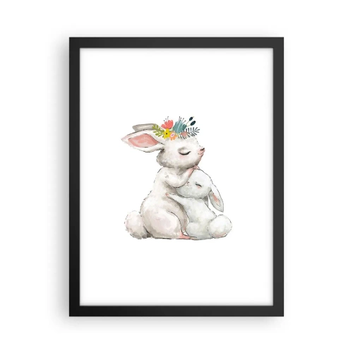 Poster in cornice nera - Da mamma si sta meglio - 30x40 cm