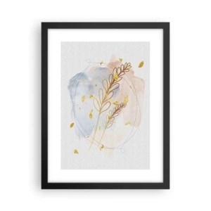 Poster in cornice nera - Soffio d'oro - 30x40 cm