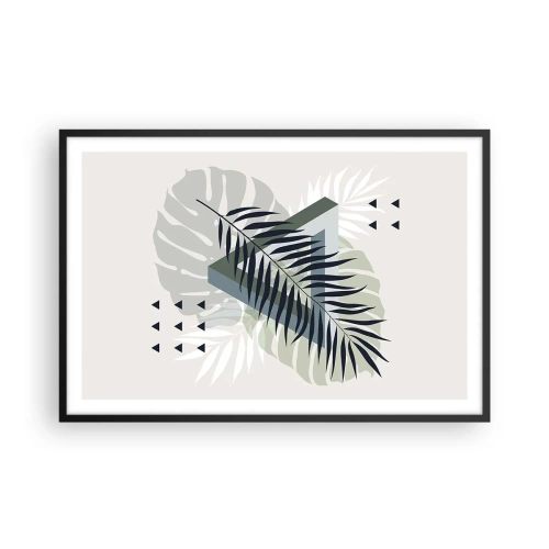 Poster in cornice nera - Natura e geometria: due ordini? - 91x61 cm