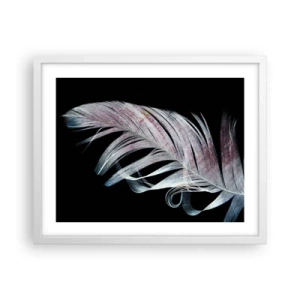 Poster in cornice bianca - Pensa al tocco - 50x40 cm