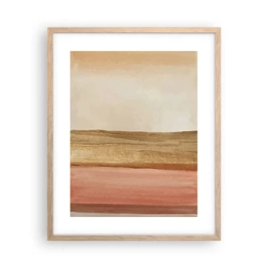 Poster in cornice rovere chiaro - Composizione verticale - 40x50 cm