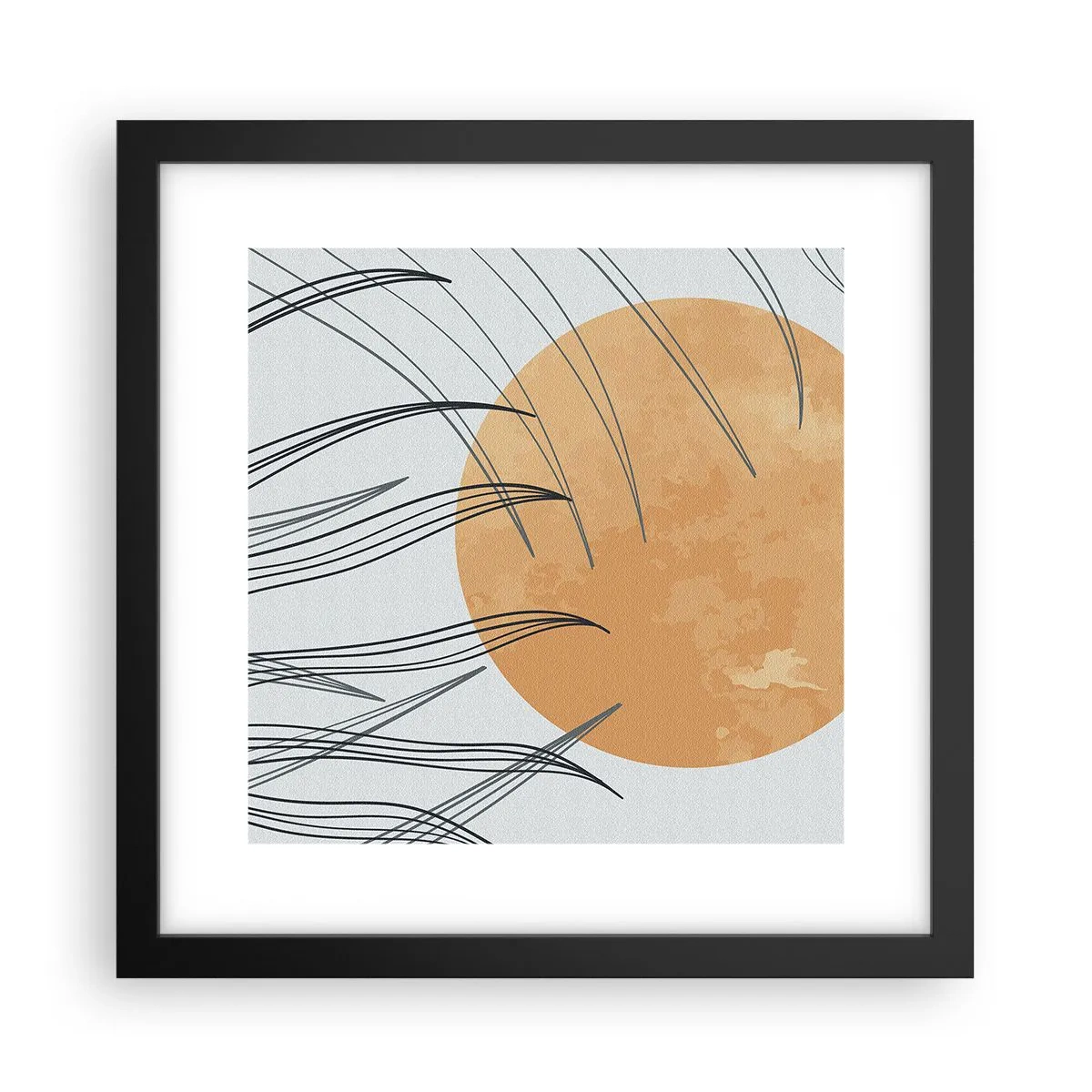 Poster in cornice nera - Sempre verso il sole - 30x30 cm