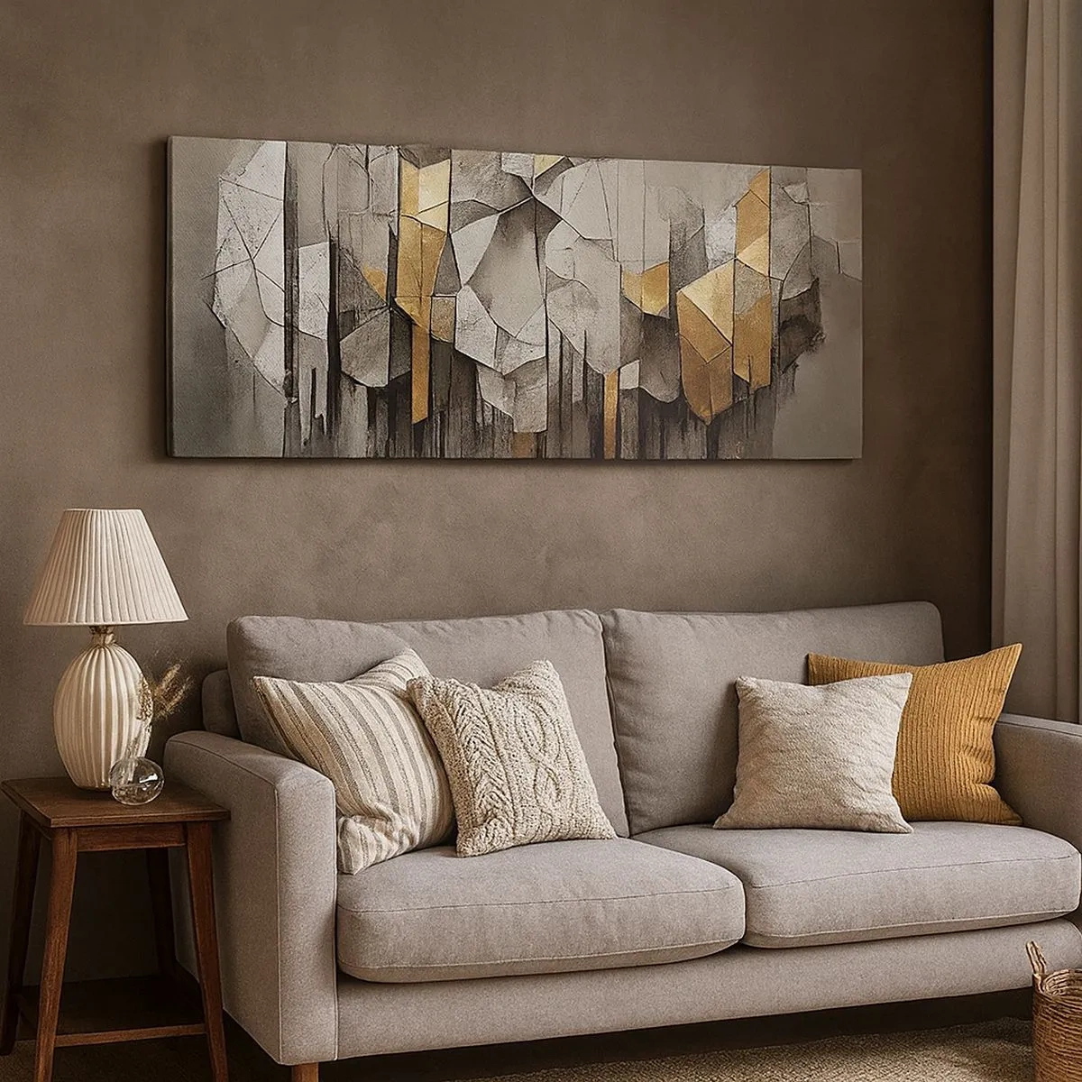Quadro su tela - Stampe su Tela - Composizione di ghiaccio e luce - 100x40 cm