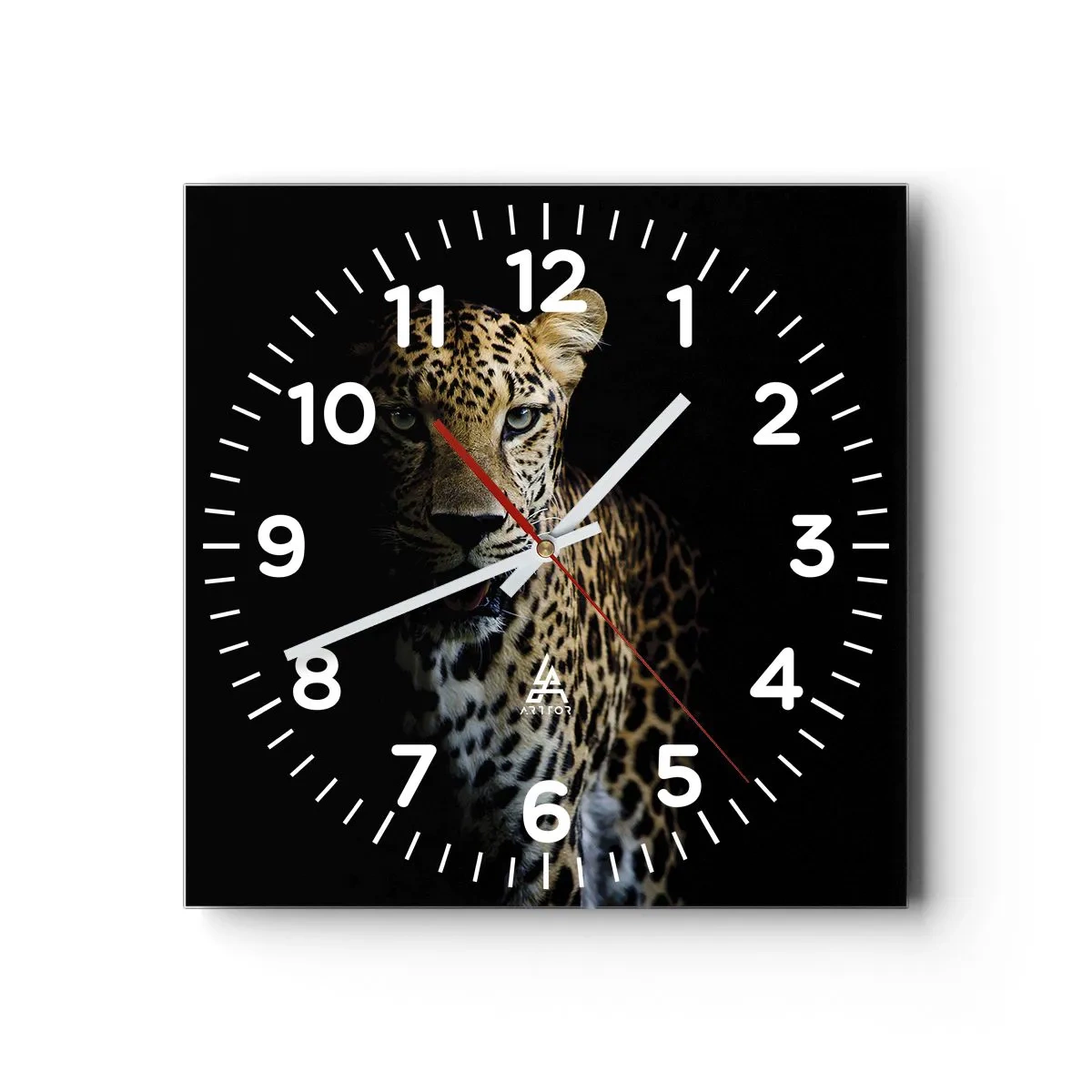 Orologio da parete - Orologio in Vetro - Bellezza tenebrosa - 40x40 cm