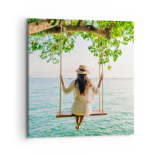 Quadro su tela - Stampe su Tela - La vita è bella - 70x70 cm