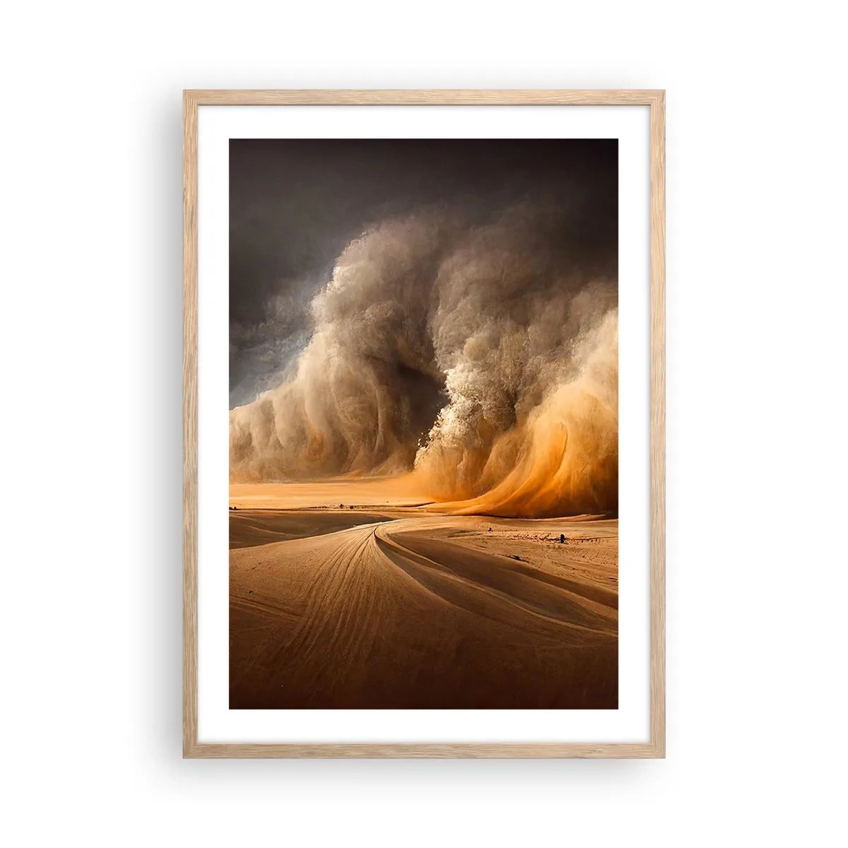 Poster in cornice rovere chiaro - L'ira del deserto - 50x70 cm