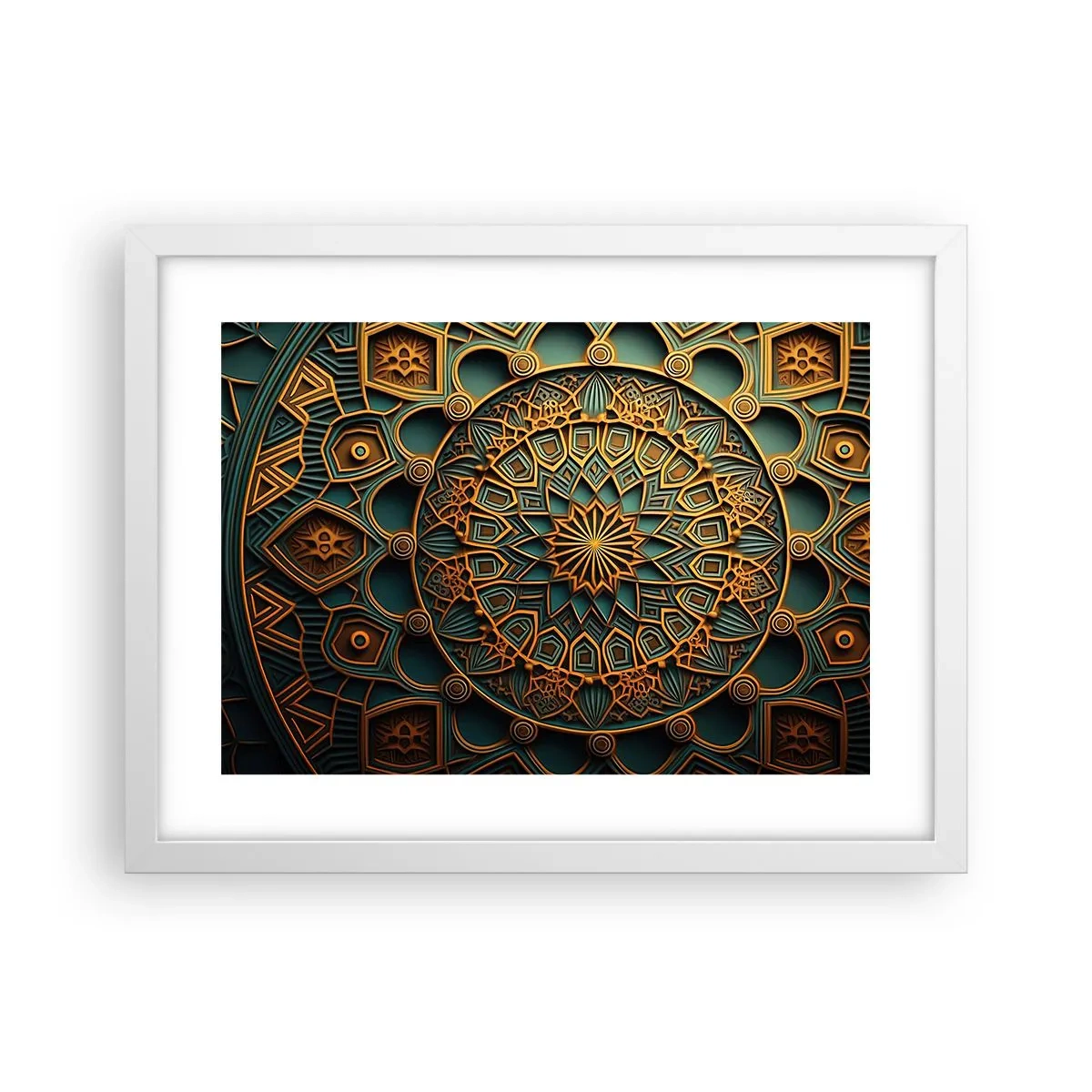 Poster in cornice bianca - Atmosfera araba - 40x30 cm