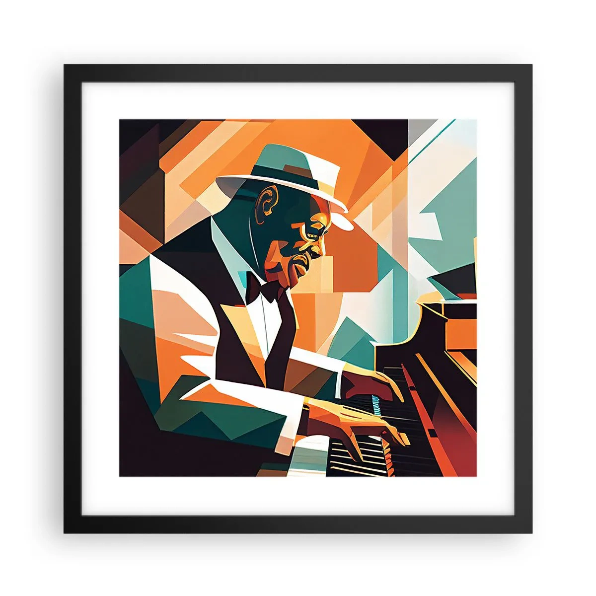 Poster in cornice nera - Tutto il jazz - 40x40 cm
