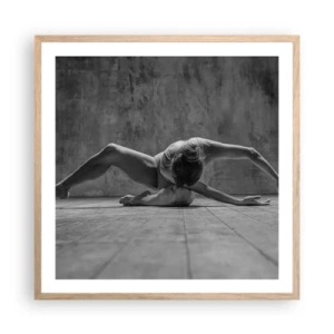 Poster in cornice rovere chiaro - Simmetria ritrovata - 60x60 cm