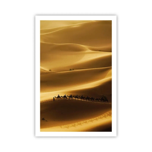 Poster - La carovana sulle onde del deserto - 61x91 cm