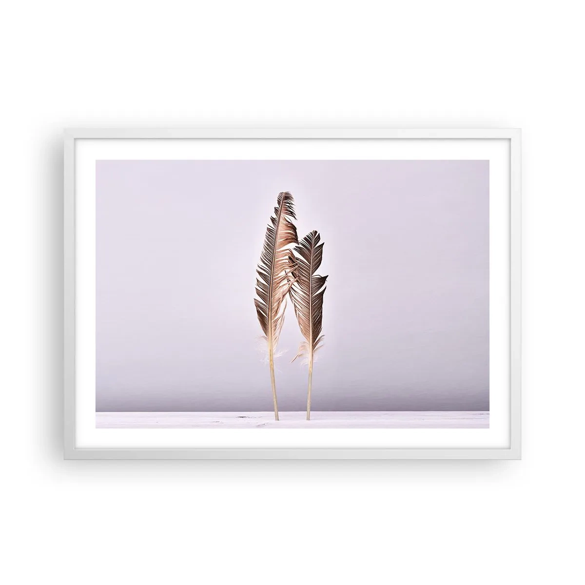 Poster in cornice bianca - Contro il nulla - 70x50 cm