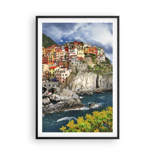 Poster in cornice nera - Aggrappate alla roccia - 61x91 cm