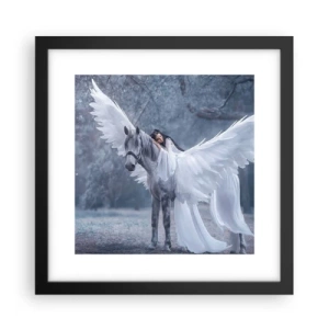 Poster in cornice nera - Momento ispirato - 30x30 cm