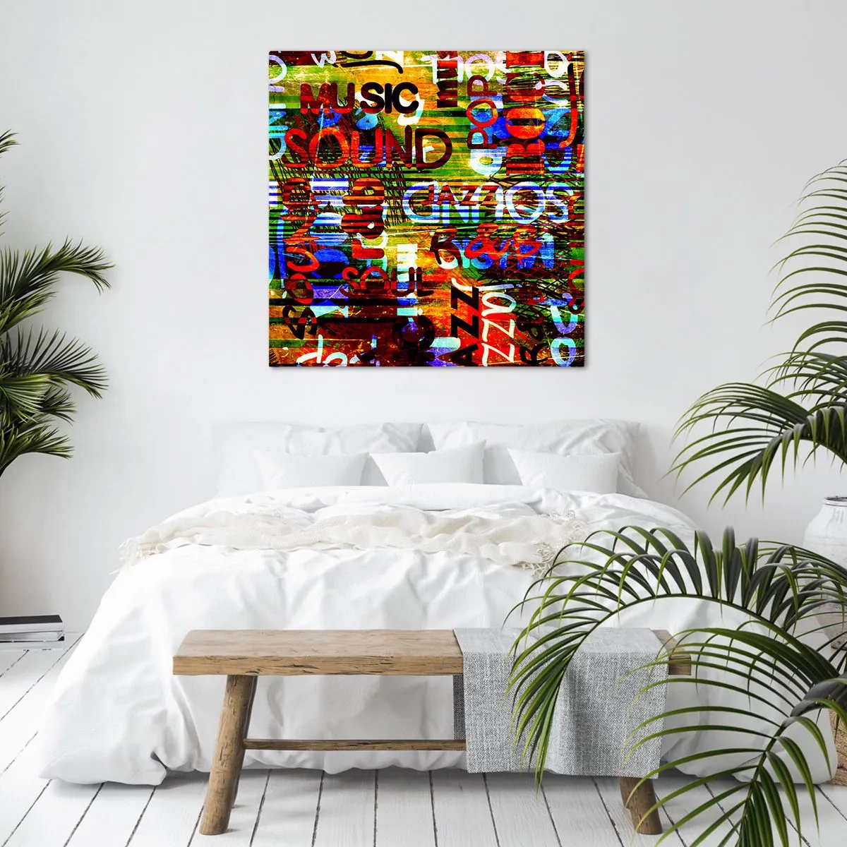 Quadro su tela - Stampe su Tela - Tutti i colori del suono - 60x60 cm