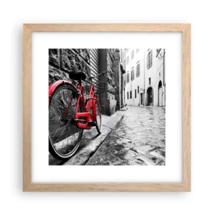 Poster in cornice rovere chiaro - La vera bellezza non invecchia - 30x30 cm