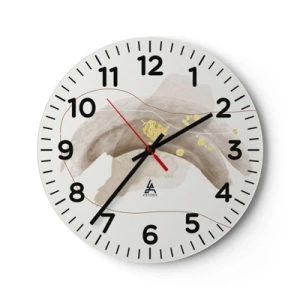 Orologio da parete - Orologio in Vetro - Incontro nello spazio - 30x30 cm