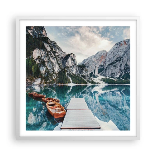 Poster in cornice bianca - Ti mostriamo la bellezza - 60x60 cm