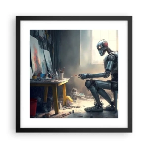 Poster in cornice nera - Atto creativo - 40x40 cm