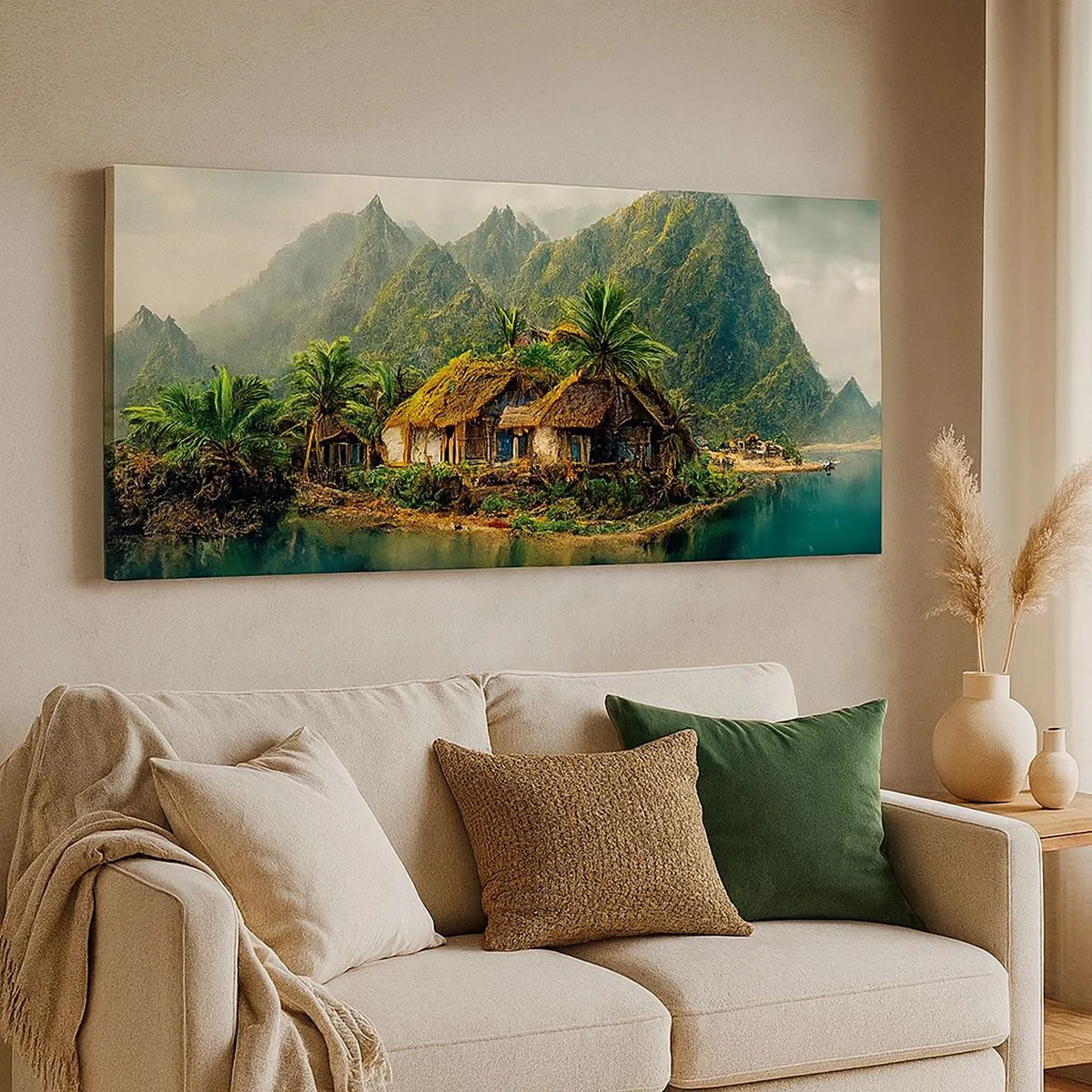 Quadro su tela - Stampe su Tela - Paradiso tropicale - 100x40 cm