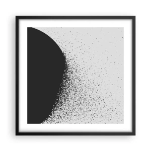 Poster in cornice nera - Il movimento delle particelle - 50x50 cm