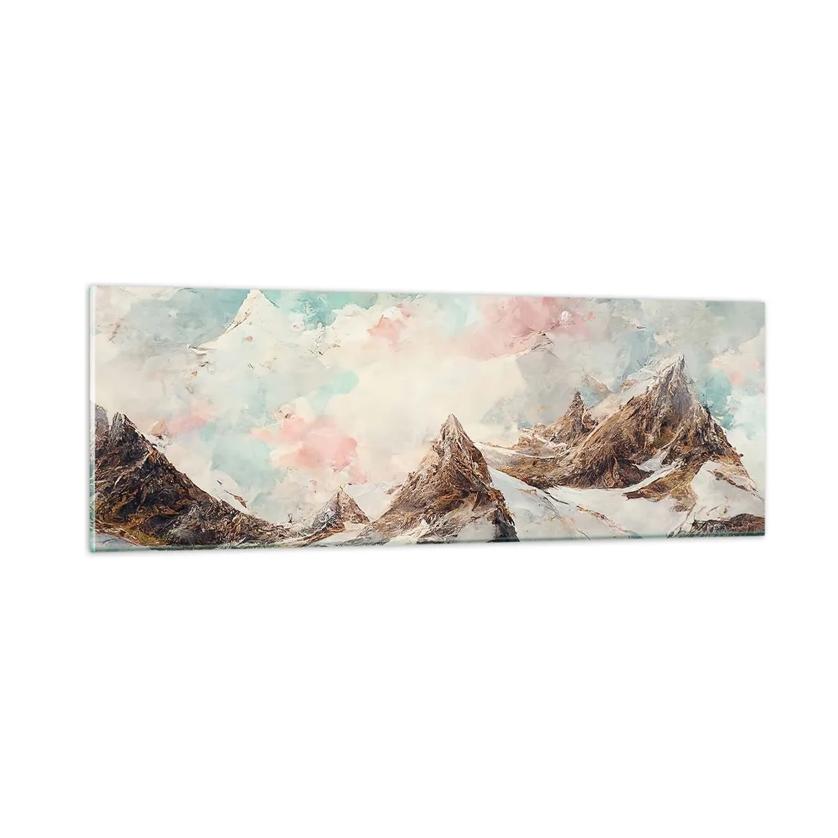 Quadro su vetro - Lame di roccia - 90x30 cm