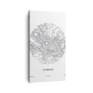 Quadro su tela - Stampe su Tela - Anatomia di Firenze - 45x80 cm