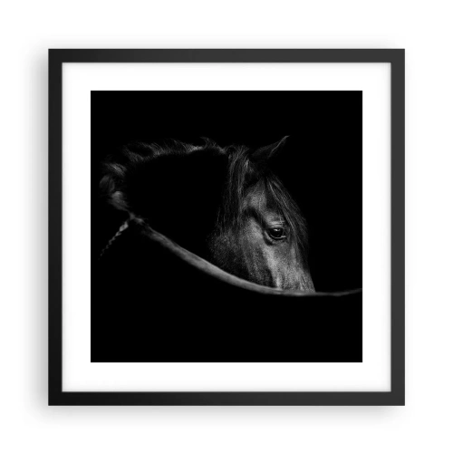 Poster in cornice nera - Il principe nero - 40x40 cm