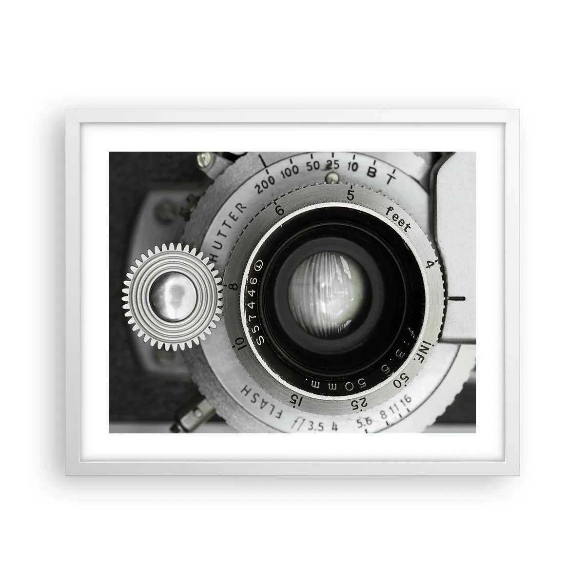 Poster in cornice bianca - Racconto su Hollywood - 50x40 cm