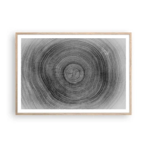 Poster in cornice rovere chiaro - I segni del tempo - 100x70 cm