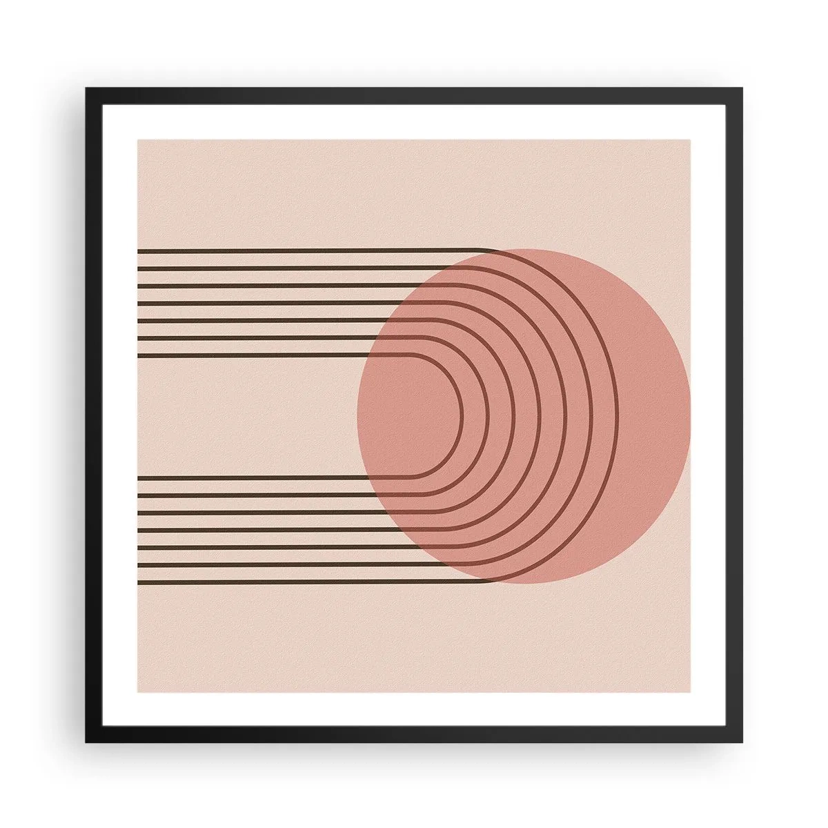 Poster in cornice nera - Attrazione irresistibile - 60x60 cm