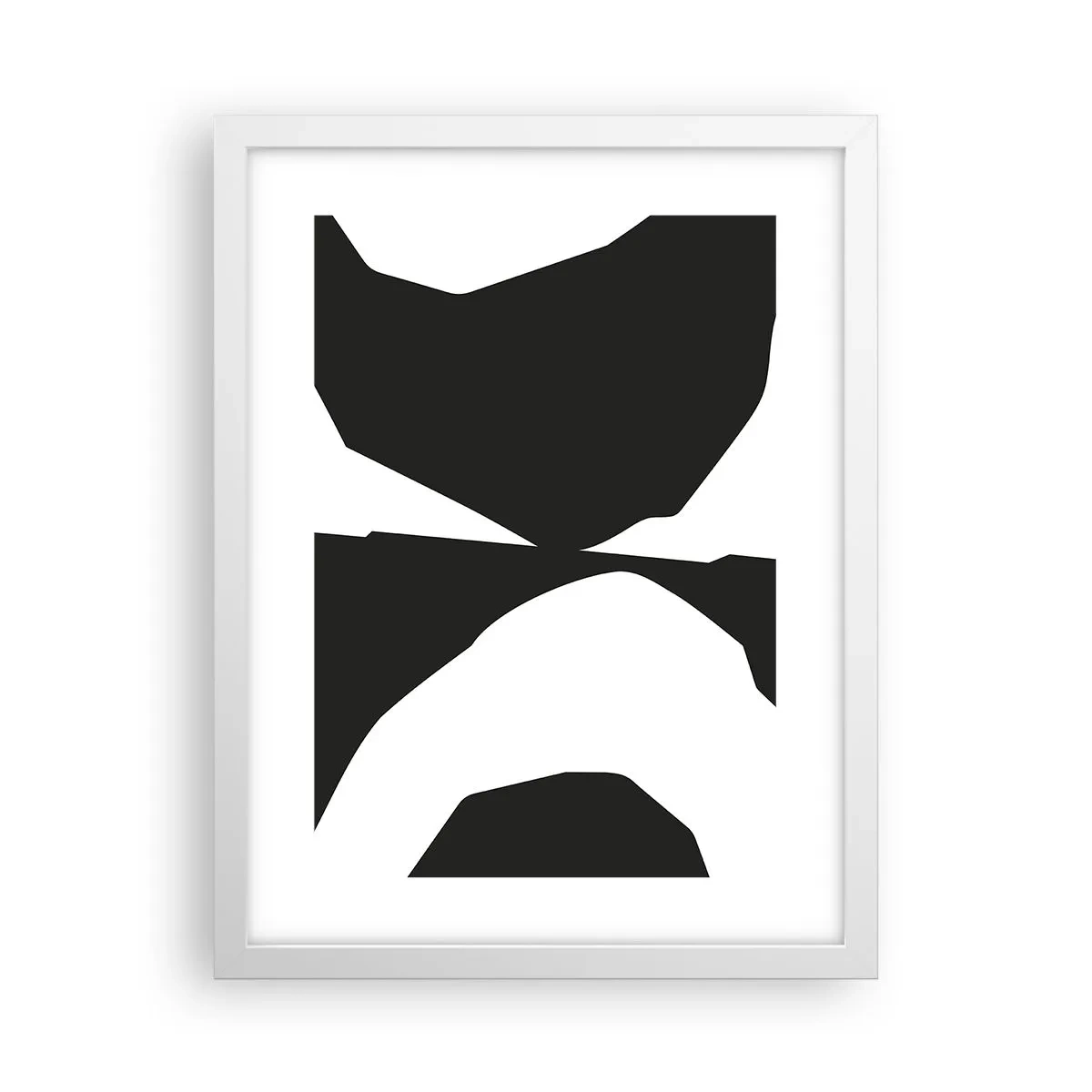 Poster in cornice bianca - Positivo - negativo - 30x40 cm