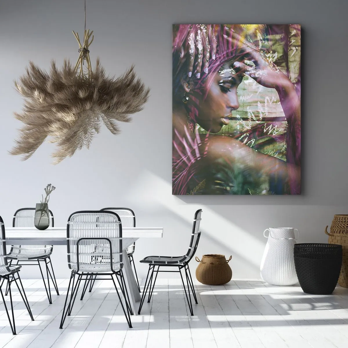 Quadro su tela - Stampe su Tela - Madre Natura nella giungla - 55x100 cm