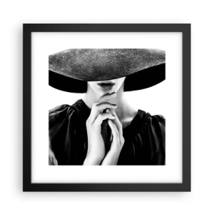 Poster in cornice nera - Bellezza celata - 30x30 cm