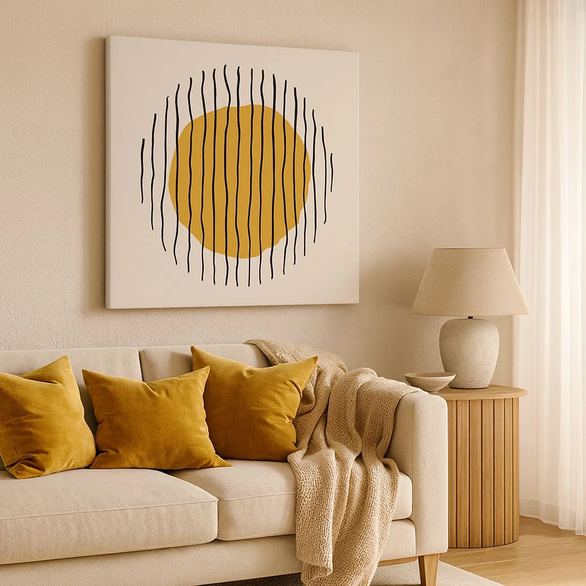 Quadro su tela - Stampe su Tela - Astrazione fremente di calore - 30x30 cm
