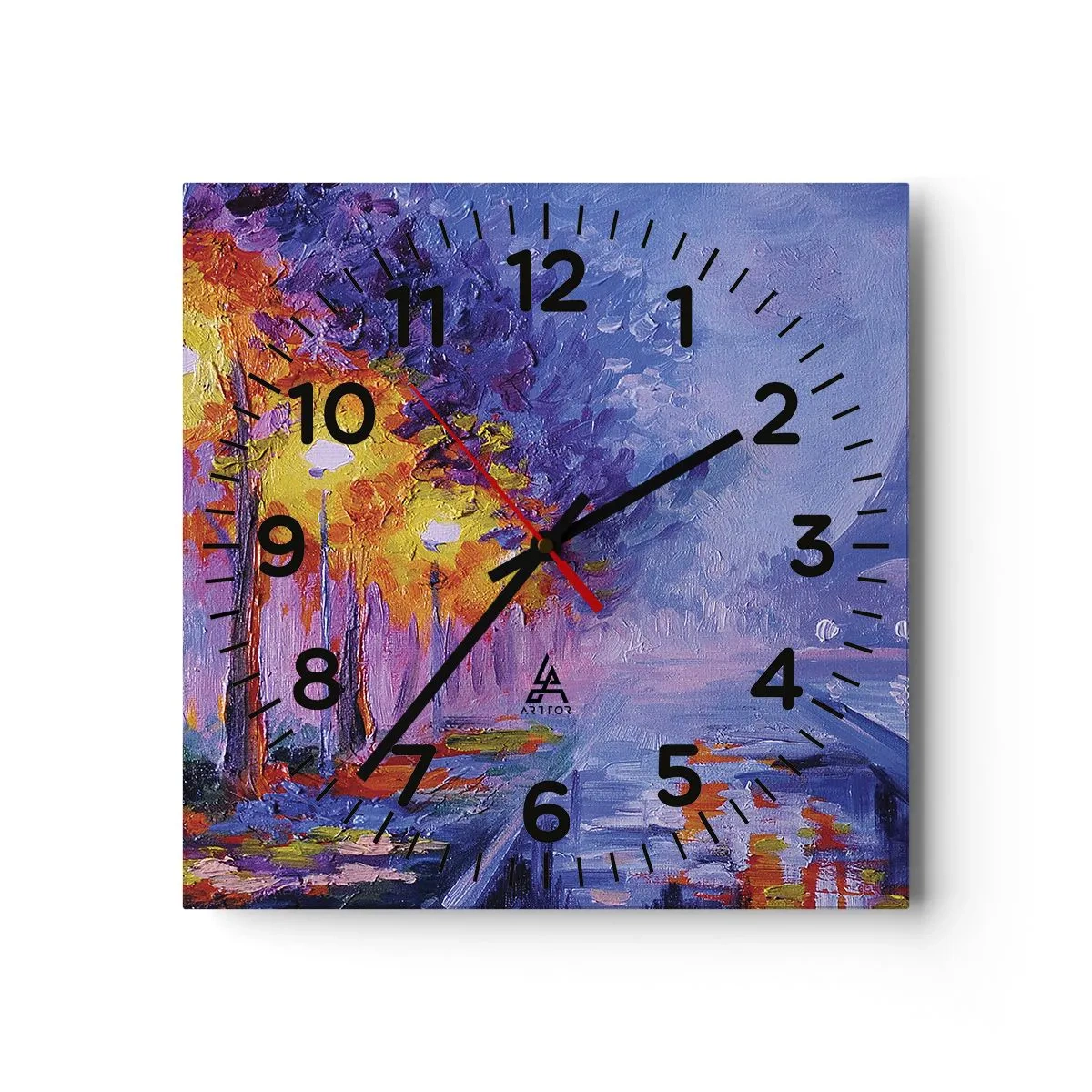 Orologio da parete - Orologio in Vetro - Passeggiata da sogno - 40x40 cm