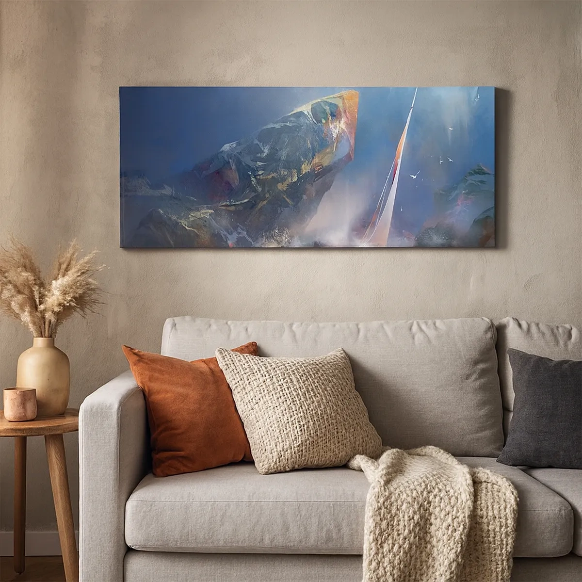 Quadro su tela - Stampe su Tela - Vince chi ha coraggio - 30x30 cm