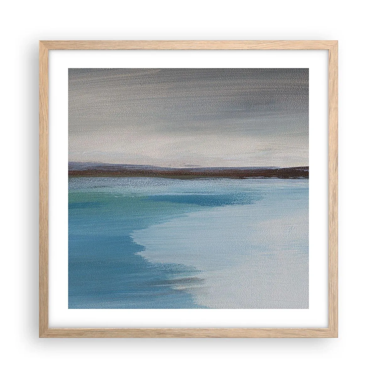 Poster in cornice rovere chiaro - Paesaggio orizzontale - 50x50 cm