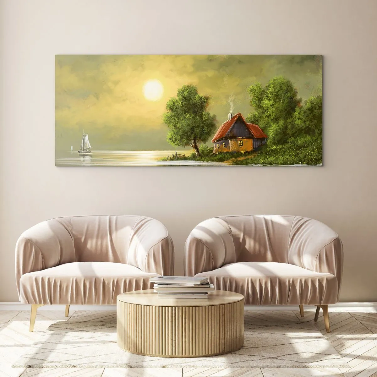 Quadro su vetro - Bello come un quadro - 100x40 cm