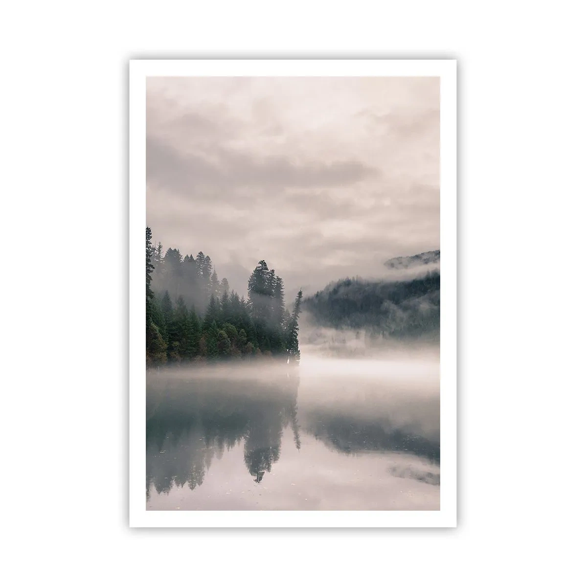 Poster - Riflettendo nella nebbia - 70x100 cm
