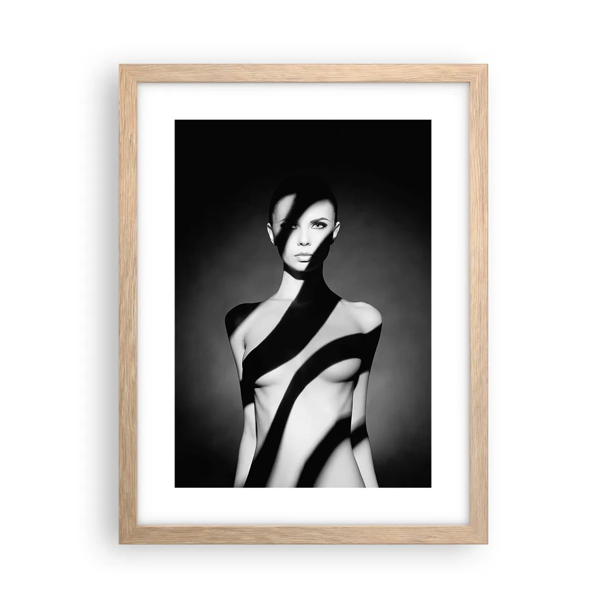 Poster in cornice rovere chiaro - Luci e ombre - 30x40 cm